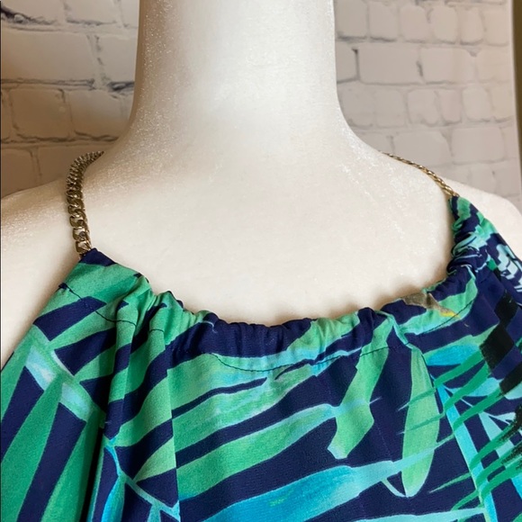 Express Tropical Palm Print Tank Top - Picture 6 of 8